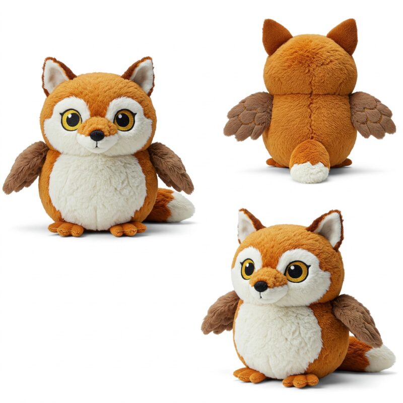 Foxowl the Sly Flyer™ – A Cunning Hybrid Plush | Abnomals™ Exclusive