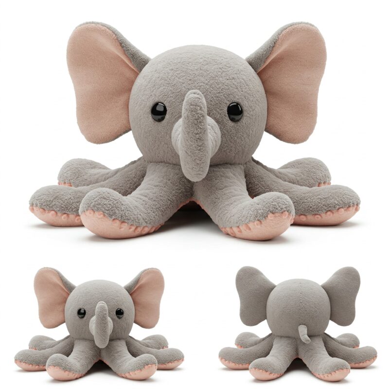 Elephatopus the Deep Diver™ – A Majestic Hybrid Plush | Abnomals™ Exclusive