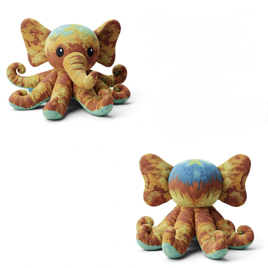 Elephatopus the Deep Diver™ – A Majestic Hybrid Plush | Abnomals™ Exclusive