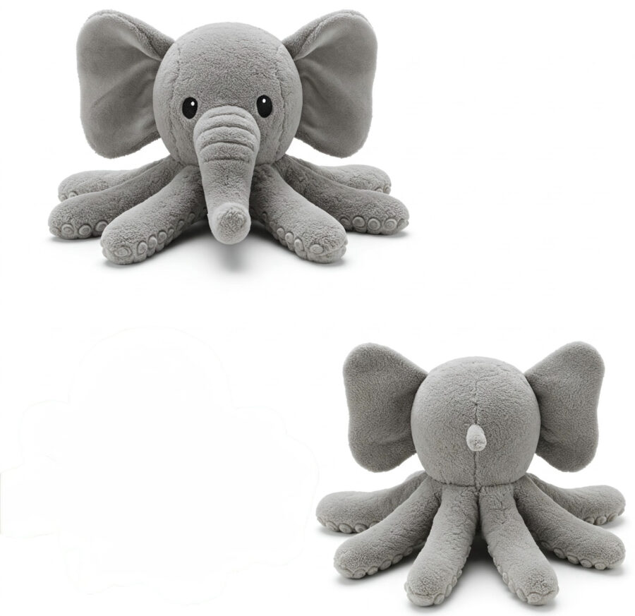 Elephatopus the Deep Diver™ – A Majestic Hybrid Plush | Abnomals™ Exclusive