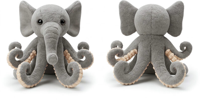 Elephatopus the Deep Diver™ – A Majestic Hybrid Plush | Abnomals™ Exclusive