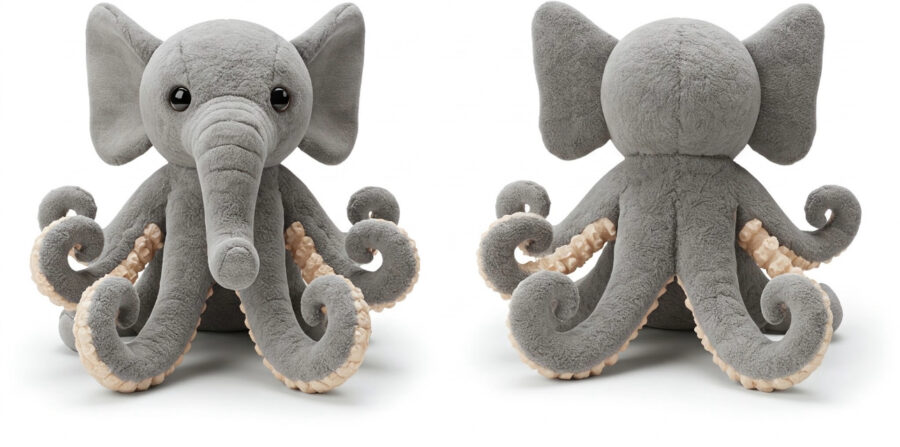 Elephatopus the Deep Diver™ – A Majestic Hybrid Plush | Abnomals™ Exclusive