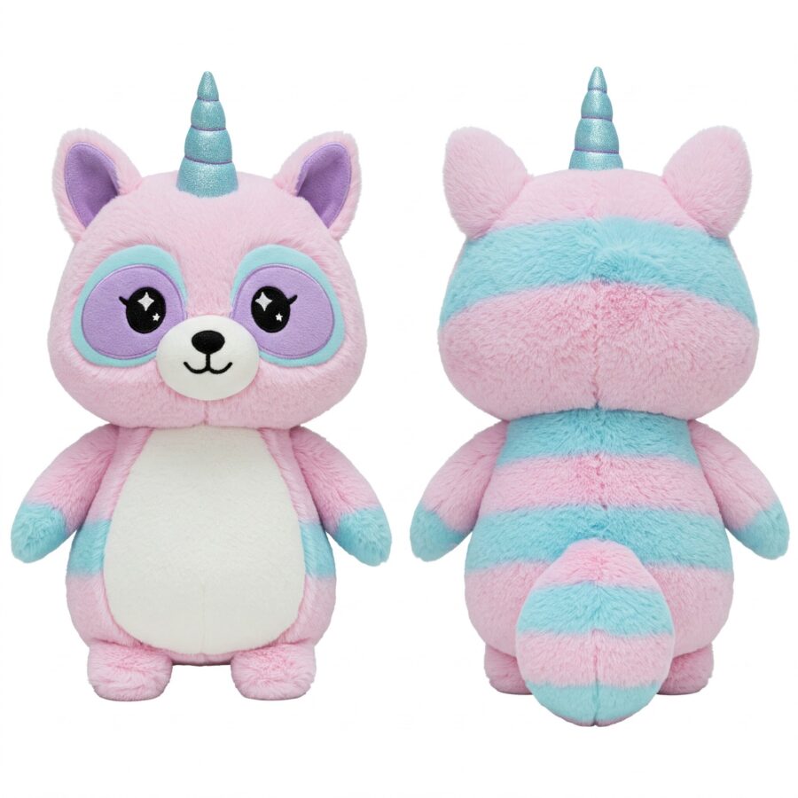 Racoonicorn the Sneaky Sparkle™ – A Mischievous Hybrid Plush | Abnomals™ Exclusive
