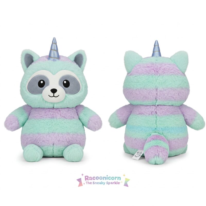 Racoonicorn the Sneaky Sparkle™ – A Mischievous Hybrid Plush | Abnomals™ Exclusive