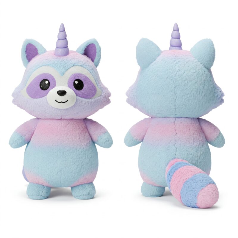 Racoonicorn the Sneaky Sparkle™ – A Mischievous Hybrid Plush | Abnomals™ Exclusive