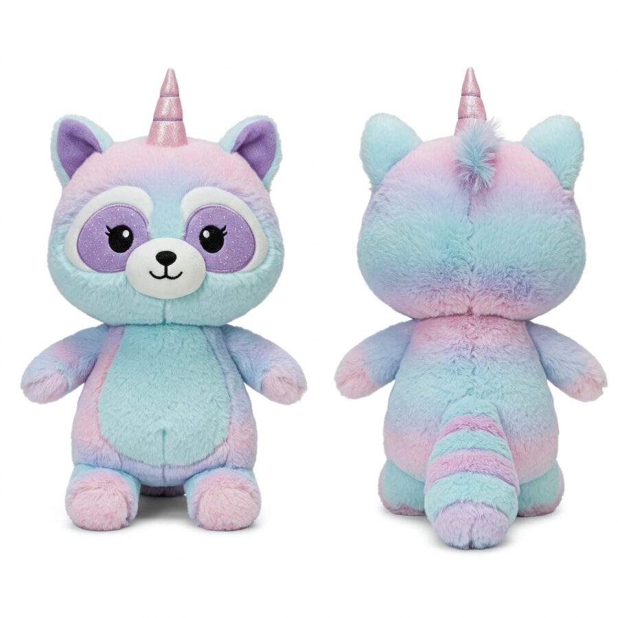 Racoonicorn the Sneaky Sparkle™ – A Mischievous Hybrid Plush | Abnomals™ Exclusive