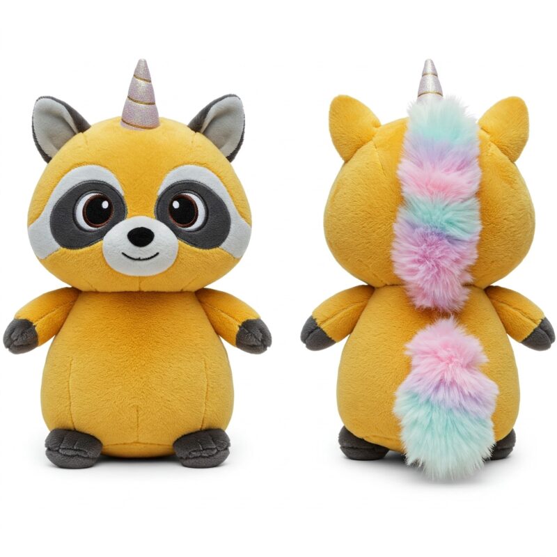 Racoonicorn the Sneaky Sparkle™ – A Mischievous Hybrid Plush | Abnomals™ Exclusive