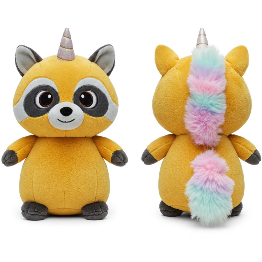 Racoonicorn the Sneaky Sparkle™ – A Mischievous Hybrid Plush | Abnomals™ Exclusive
