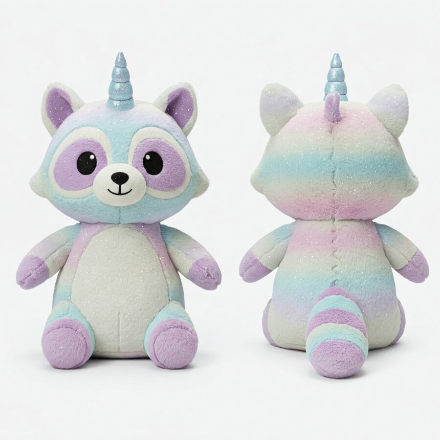 Racoonicorn the Sneaky Sparkle™ – A Mischievous Hybrid Plush | Abnomals™ Exclusive