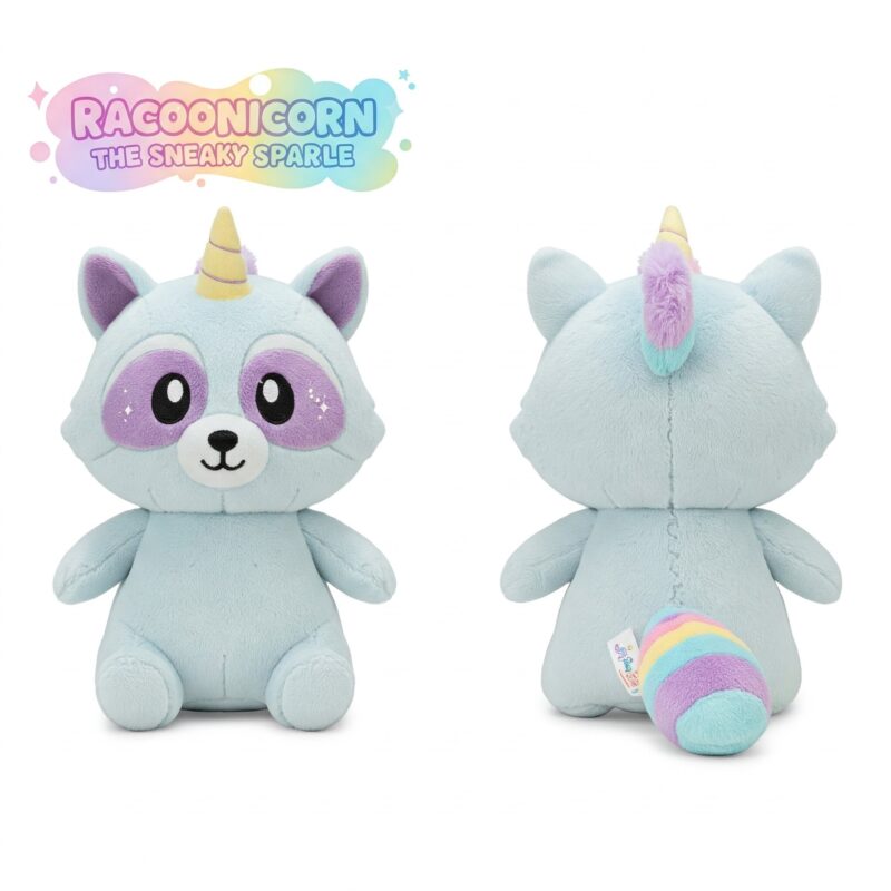 Racoonicorn the Sneaky Sparkle™ – A Mischievous Hybrid Plush | Abnomals™ Exclusive