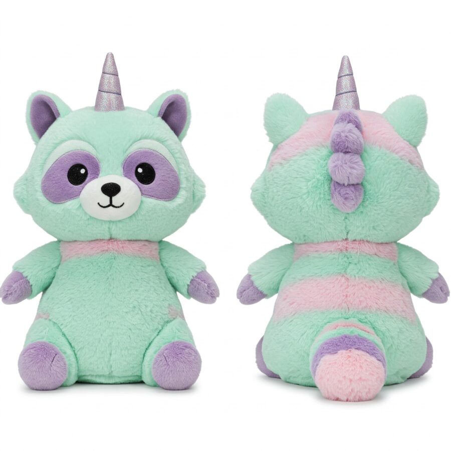 Racoonicorn the Sneaky Sparkle™ – A Mischievous Hybrid Plush | Abnomals™ Exclusive