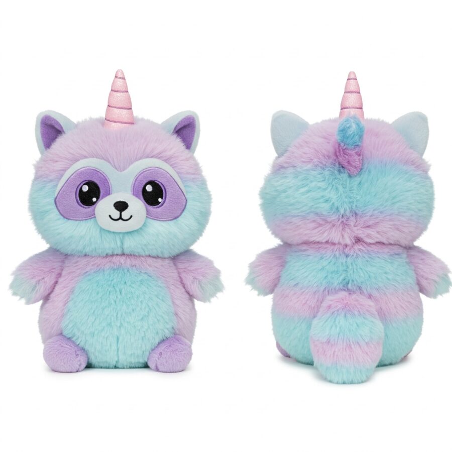 Racoonicorn the Sneaky Sparkle™ – A Mischievous Hybrid Plush | Abnomals™ Exclusive