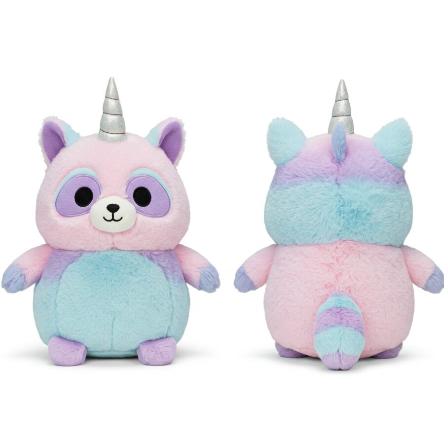 Racoonicorn the Sneaky Sparkle™ – A Mischievous Hybrid Plush | Abnomals™ Exclusive