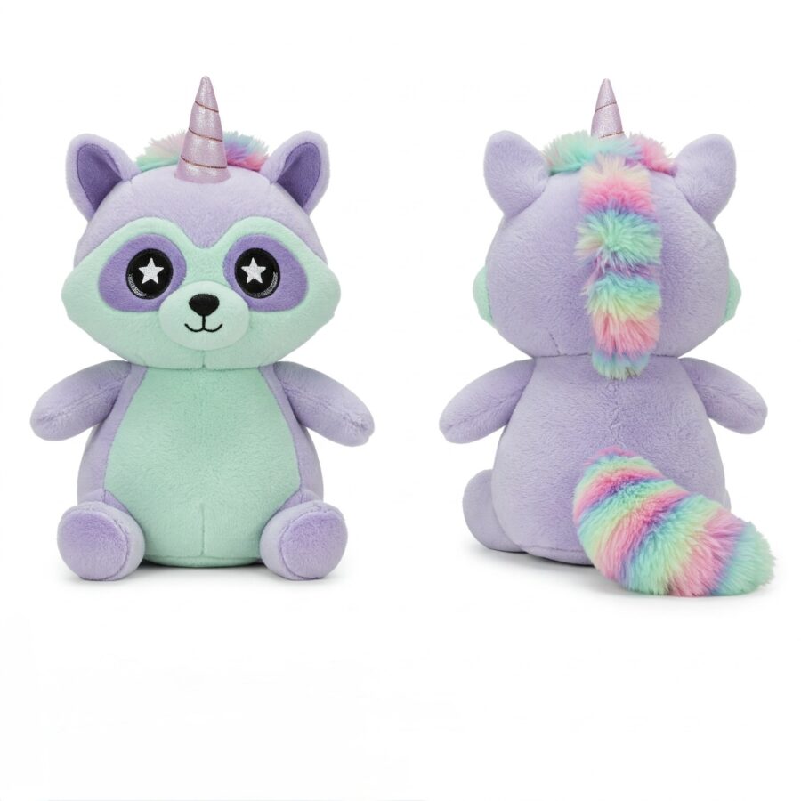 Racoonicorn the Sneaky Sparkle™ – A Mischievous Hybrid Plush | Abnomals™ Exclusive