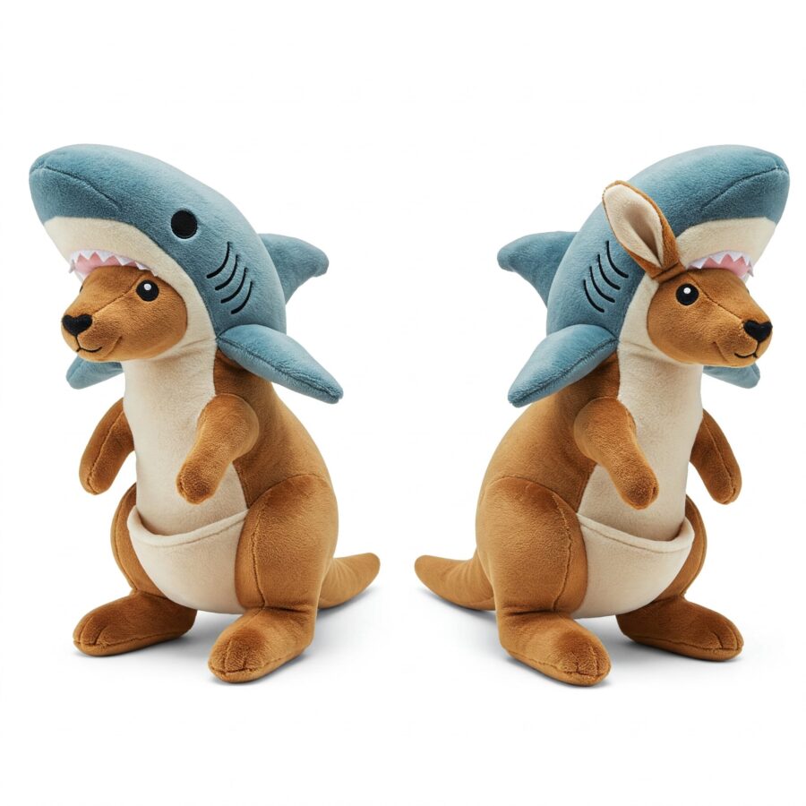 Sharkaroo the Jumping Jaws™ – A Dynamic Hybrid Plush | Abnomals™ Exclusive