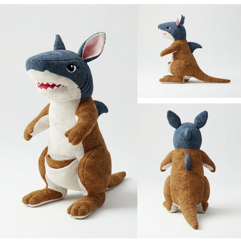Sharkaroo the Jumping Jaws™ – A Dynamic Hybrid Plush | Abnomals™ Exclusive