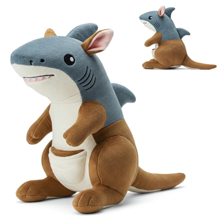 Sharkaroo the Jumping Jaws™ – A Dynamic Hybrid Plush | Abnomals™ Exclusive