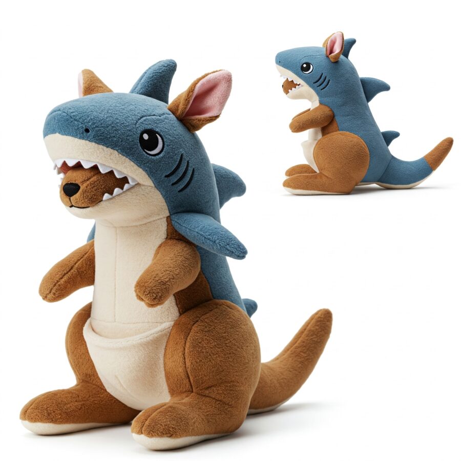 Sharkaroo the Jumping Jaws™ – A Dynamic Hybrid Plush | Abnomals™ Exclusive