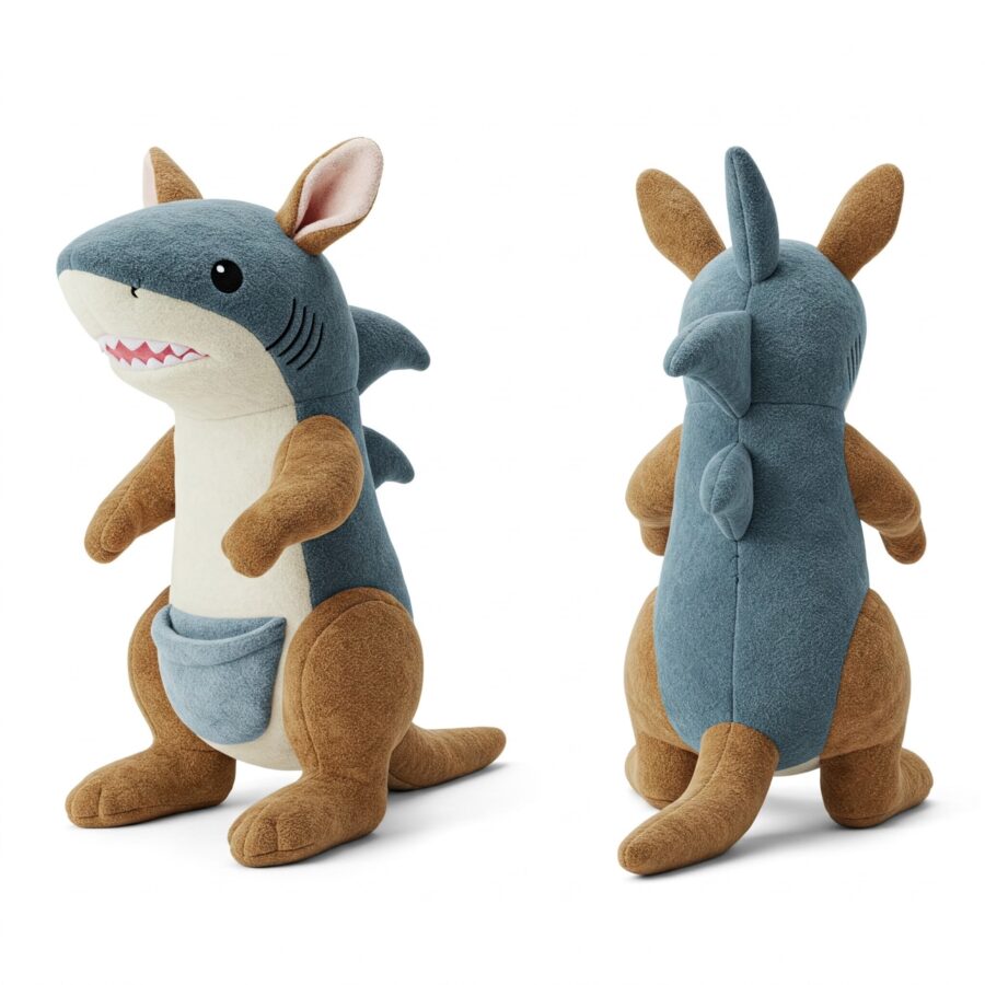 Sharkaroo the Jumping Jaws™ – A Dynamic Hybrid Plush | Abnomals™ Exclusive