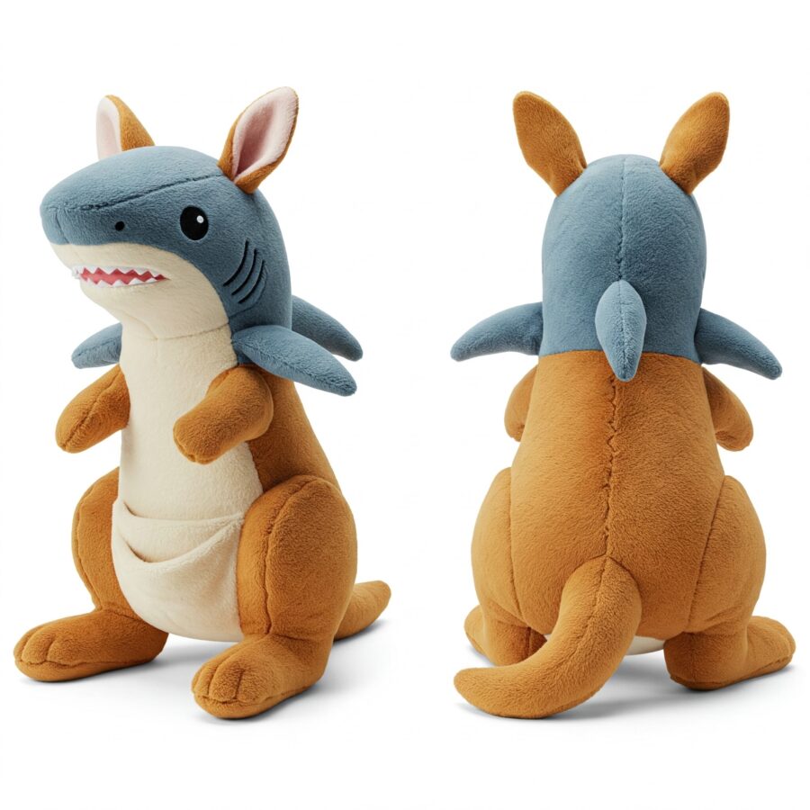 Sharkaroo the Jumping Jaws™ – A Dynamic Hybrid Plush | Abnomals™ Exclusive