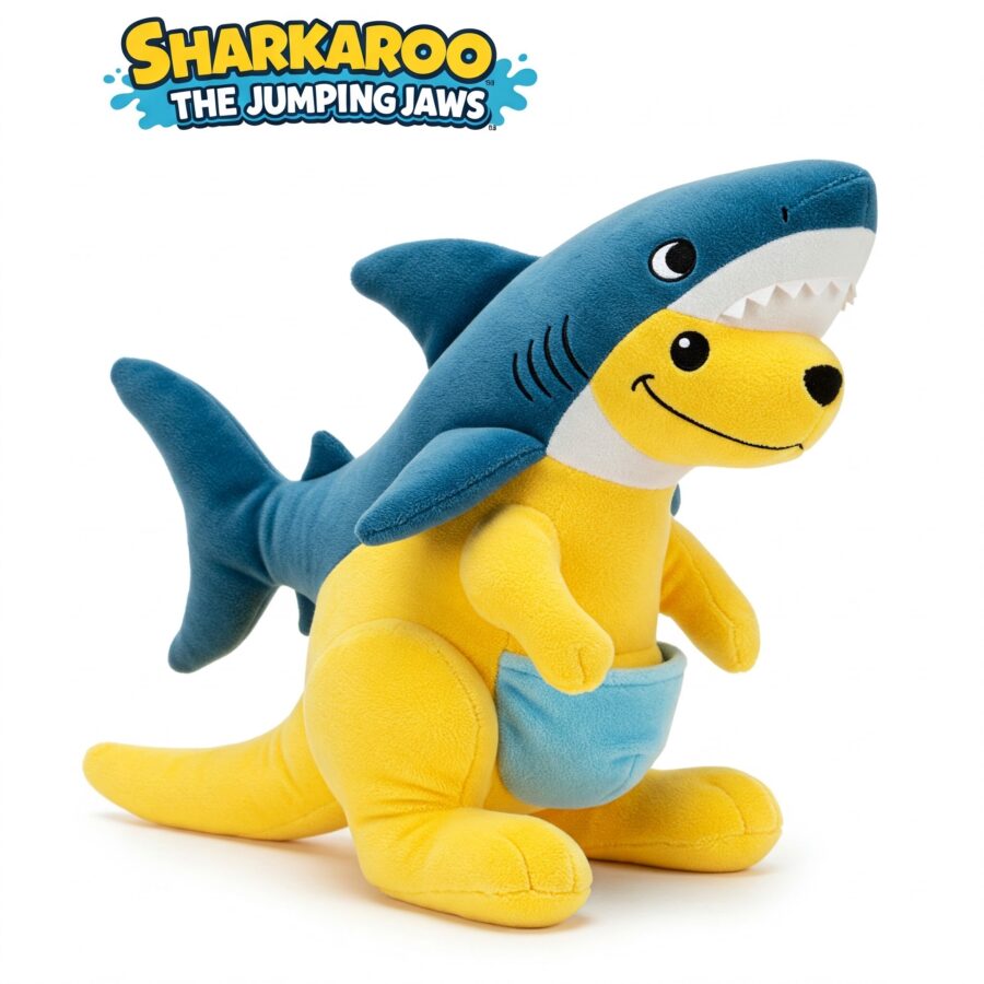 Sharkaroo the Jumping Jaws™ – A Dynamic Hybrid Plush | Abnomals™ Exclusive