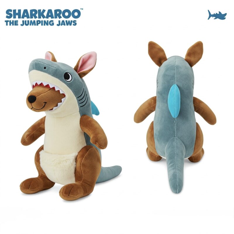 Sharkaroo the Jumping Jaws™ – A Dynamic Hybrid Plush | Abnomals™ Exclusive