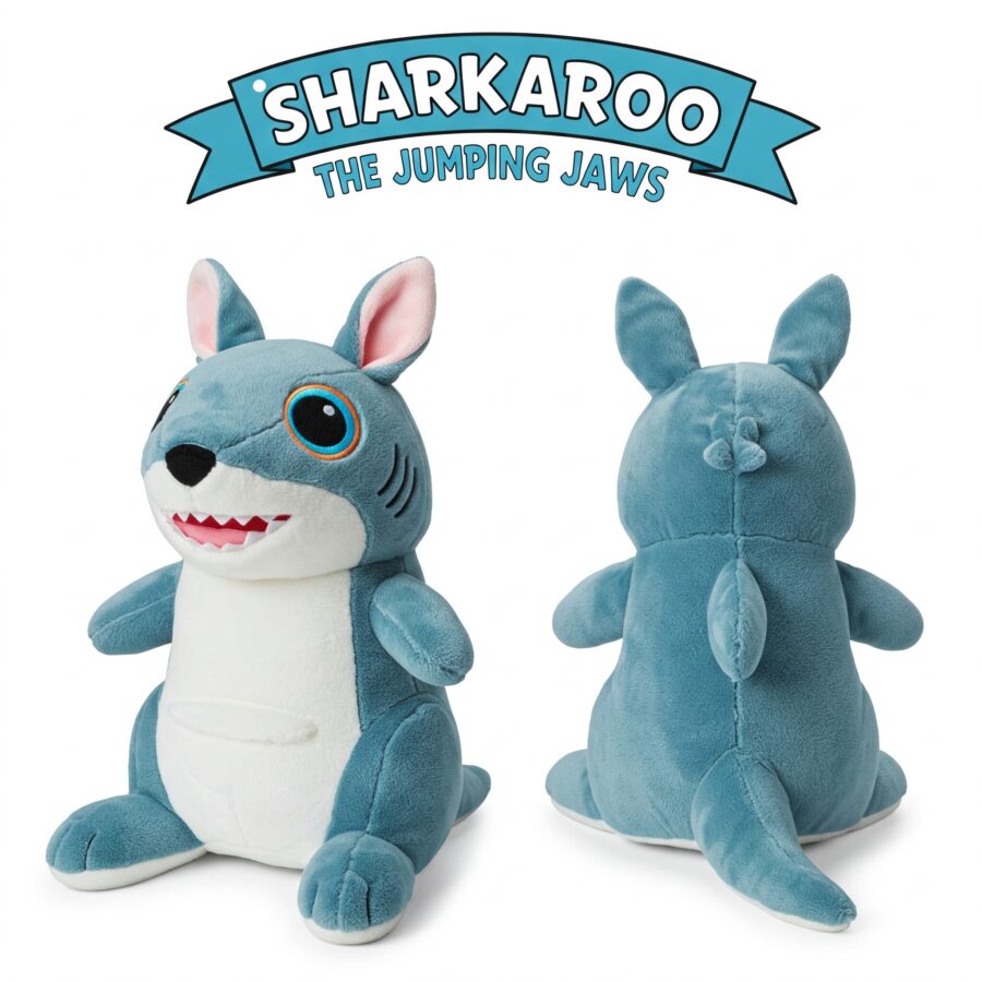 Sharkaroo the Jumping Jaws™ – A Dynamic Hybrid Plush | Abnomals™ Exclusive