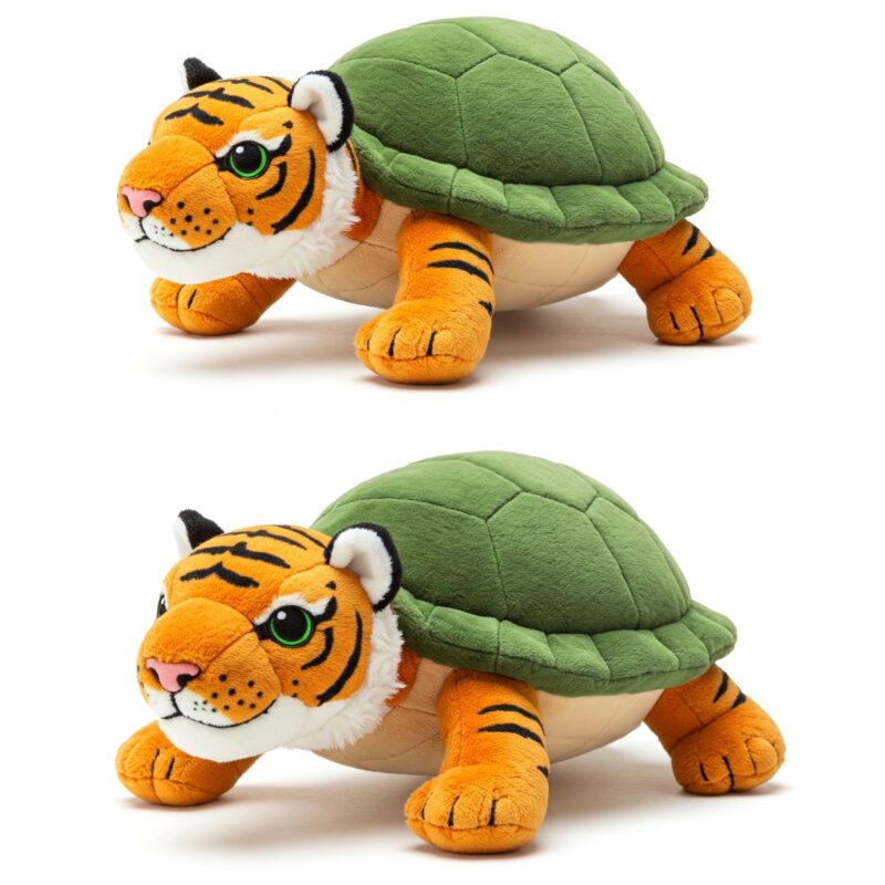 Turtliger the Striped Shellback™ – A Bold Hybrid Plush | Abnomals™ Exclusive