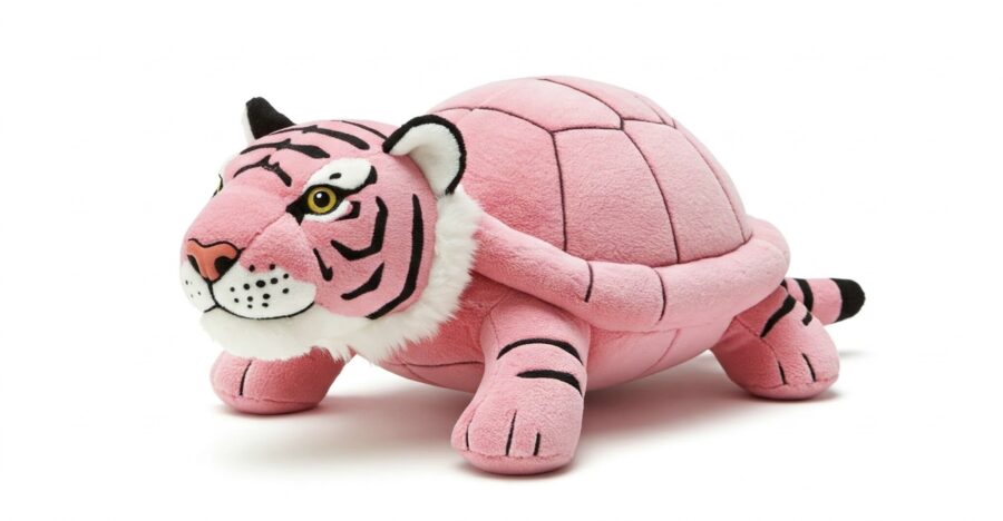Turtliger the Striped Shellback™ – A Bold Hybrid Plush | Abnomals™ Exclusive