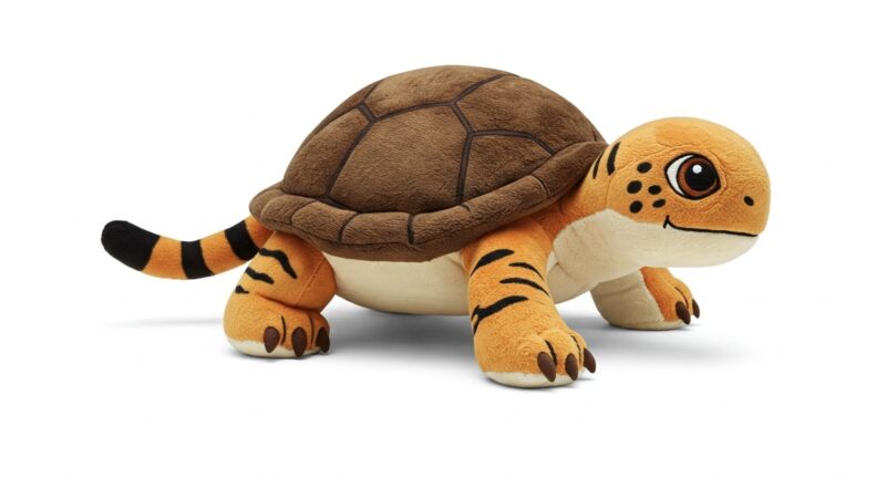 Turtliger the Striped Shellback™ – A Bold Hybrid Plush | Abnomals™ Exclusive