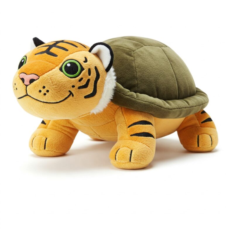 Turtliger the Striped Shellback™ – A Bold Hybrid Plush | Abnomals™ Exclusive
