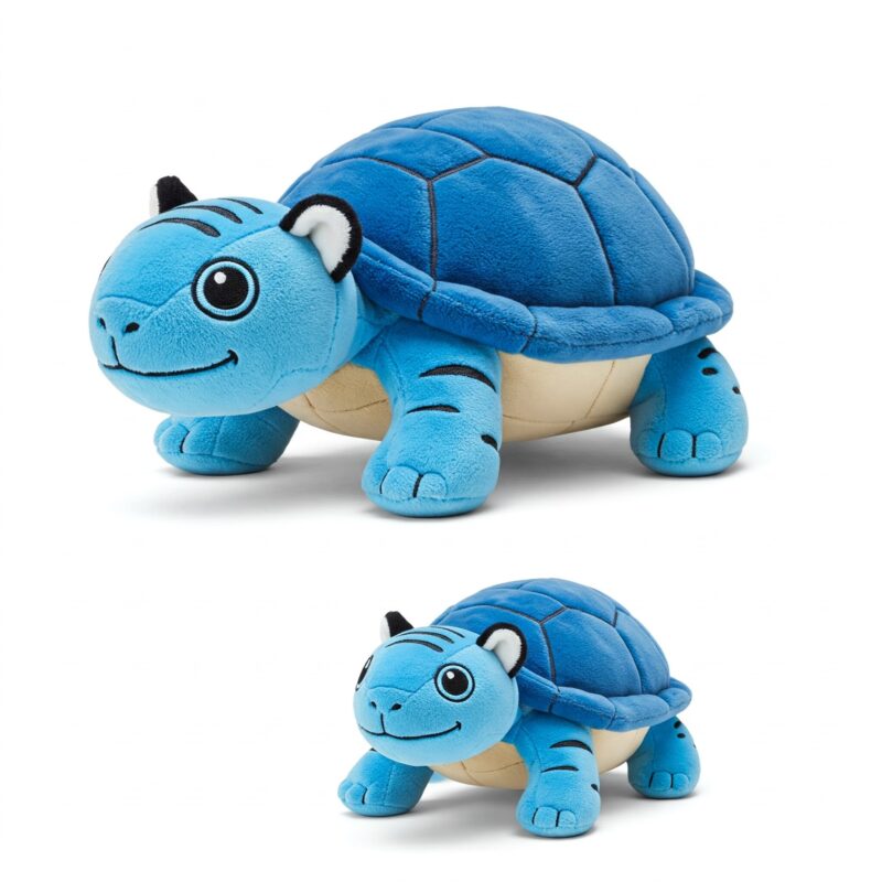Turtliger the Striped Shellback™ – A Bold Hybrid Plush | Abnomals™ Exclusive