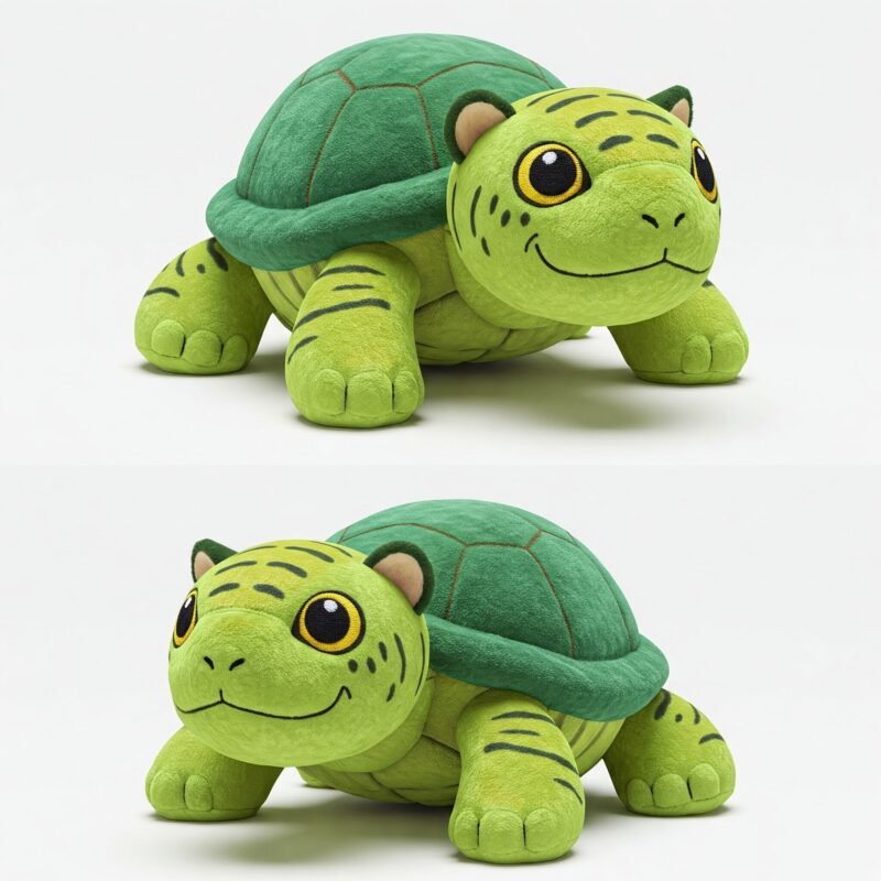 Turtliger the Striped Shellback™ – A Bold Hybrid Plush | Abnomals™ Exclusive