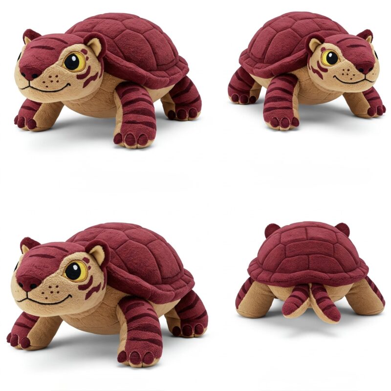 Turtliger the Striped Shellback™ – A Bold Hybrid Plush | Abnomals™ Exclusive