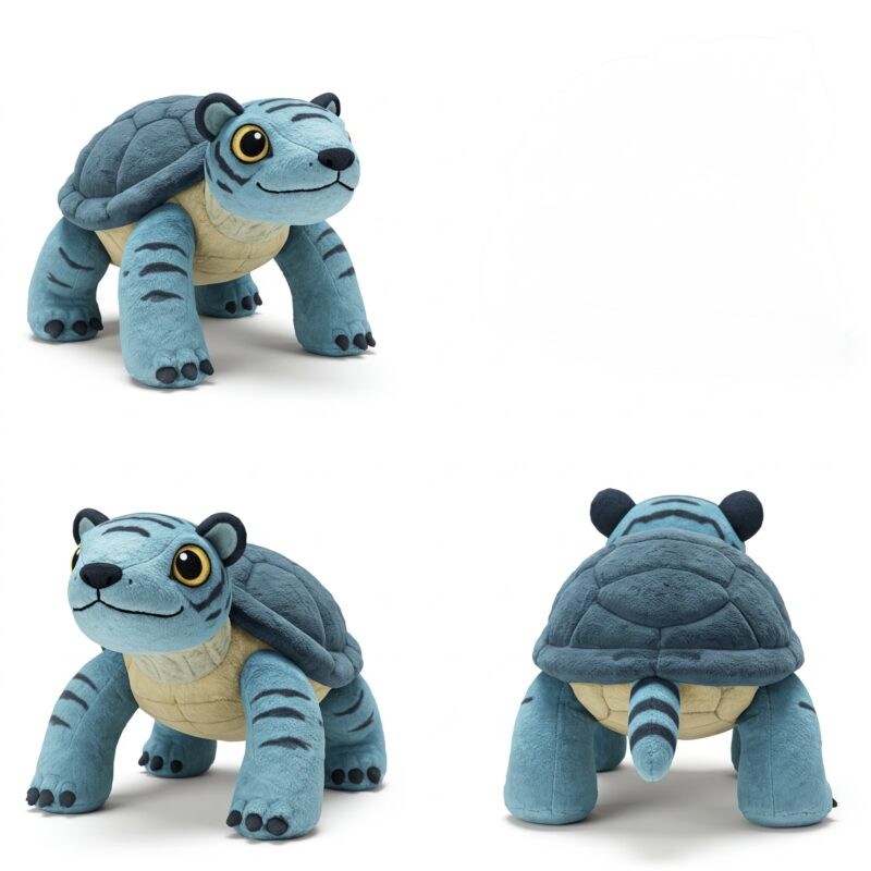 Turtliger the Striped Shellback™ – A Bold Hybrid Plush | Abnomals™ Exclusive