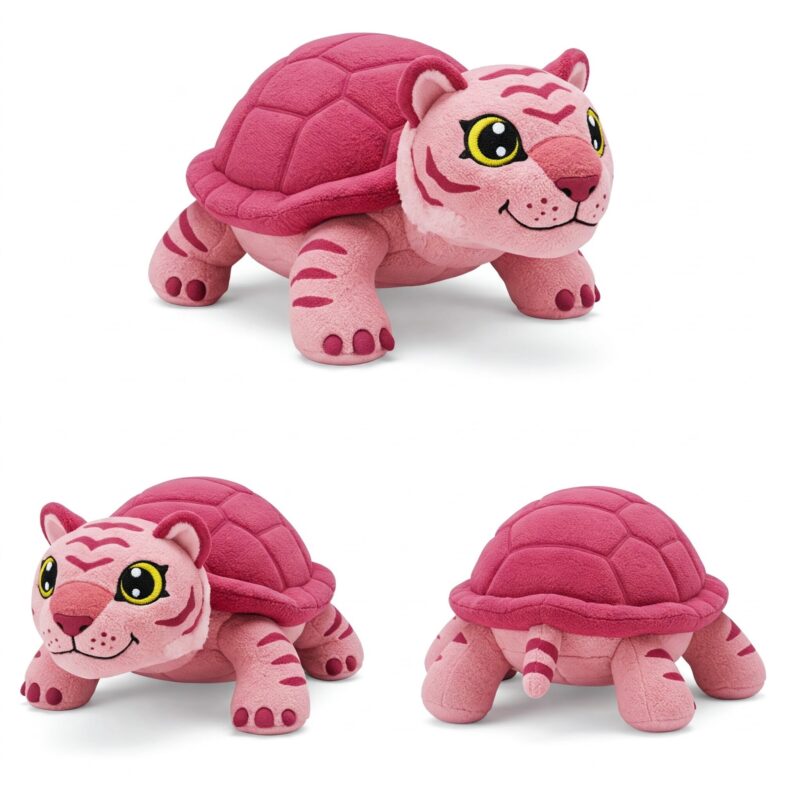 Turtliger the Striped Shellback™ – A Bold Hybrid Plush | Abnomals™ Exclusive