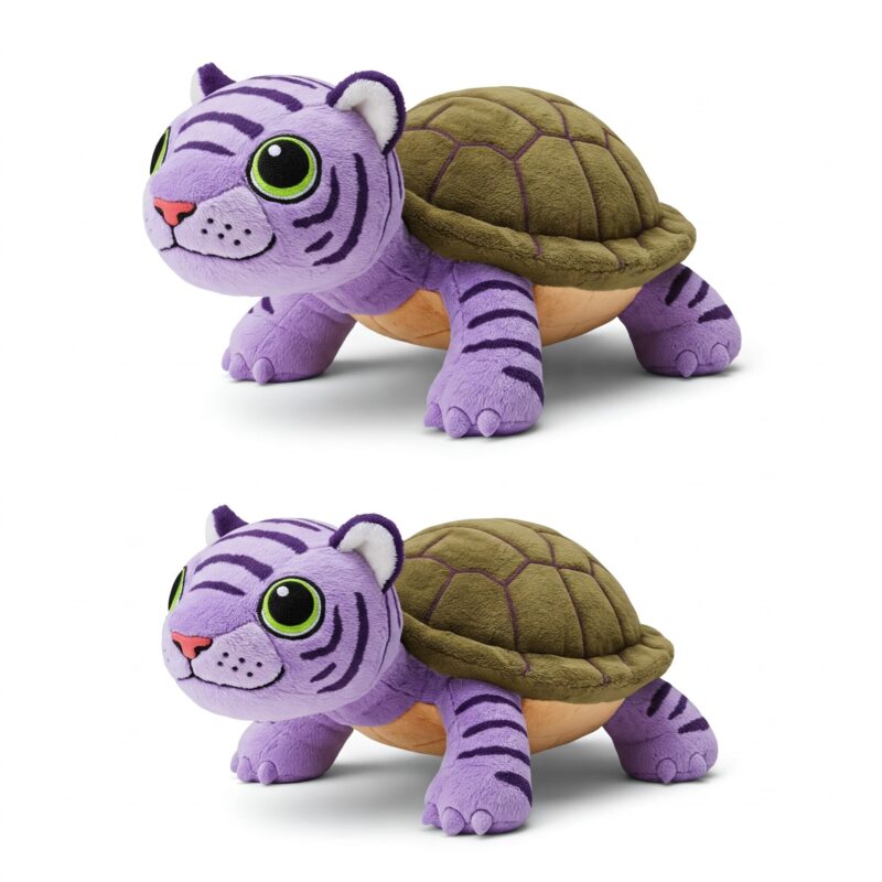 Turtliger the Striped Shellback™ – A Bold Hybrid Plush | Abnomals™ Exclusive