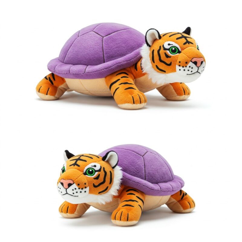 Turtliger the Striped Shellback™ – A Bold Hybrid Plush | Abnomals™ Exclusive