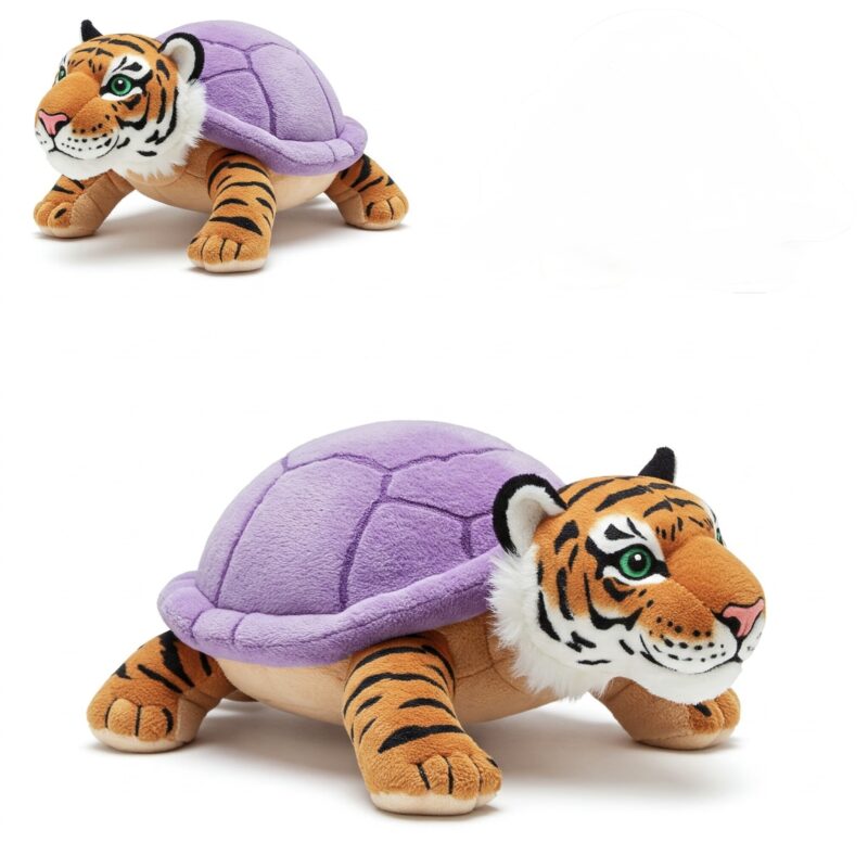 Turtliger the Striped Shellback™ – A Bold Hybrid Plush | Abnomals™ Exclusive