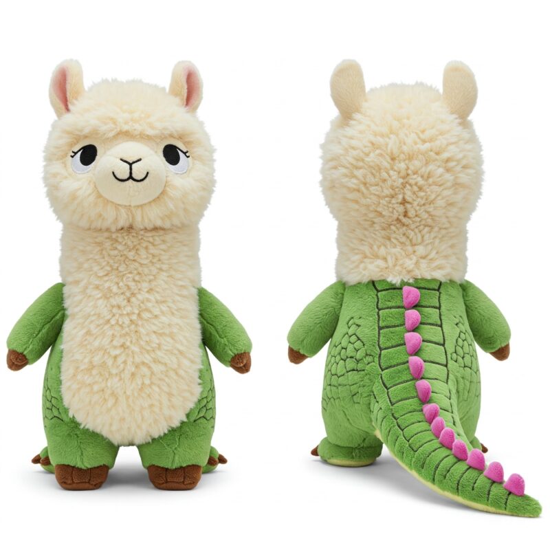 Llamadile the Woolly Snapper™ – A Bold Hybrid Plush | Abnomals™ Exclusive