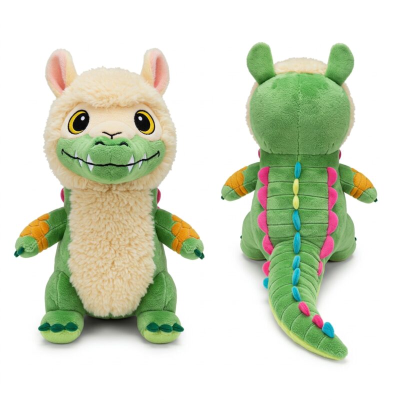 Llamadile the Woolly Snapper™ – A Bold Hybrid Plush | Abnomals™ Exclusive