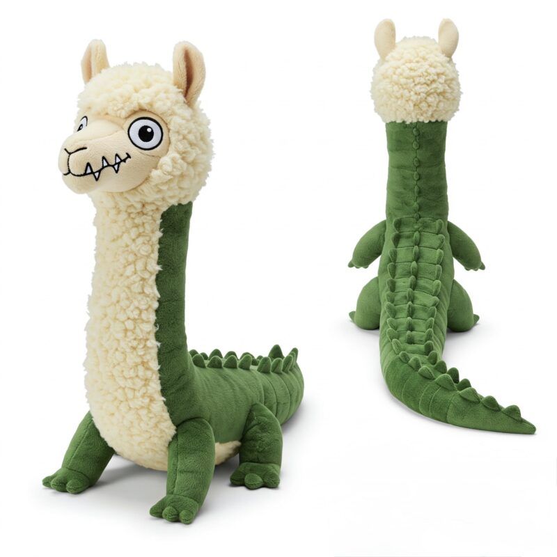Llamadile the Woolly Snapper™ – A Bold Hybrid Plush | Abnomals™ Exclusive