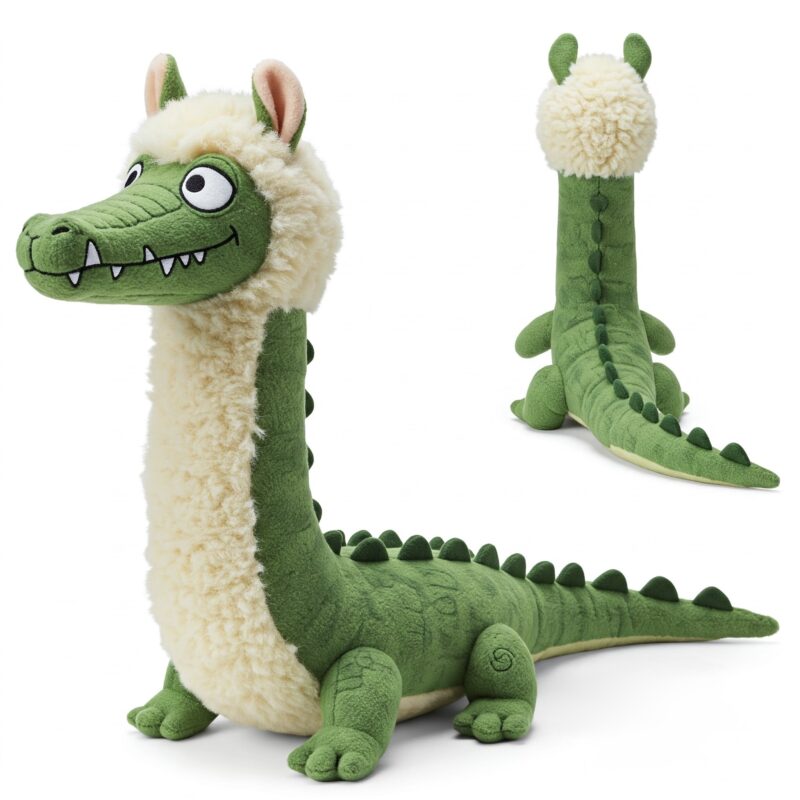 Llamadile the Woolly Snapper™ – A Bold Hybrid Plush | Abnomals™ Exclusive