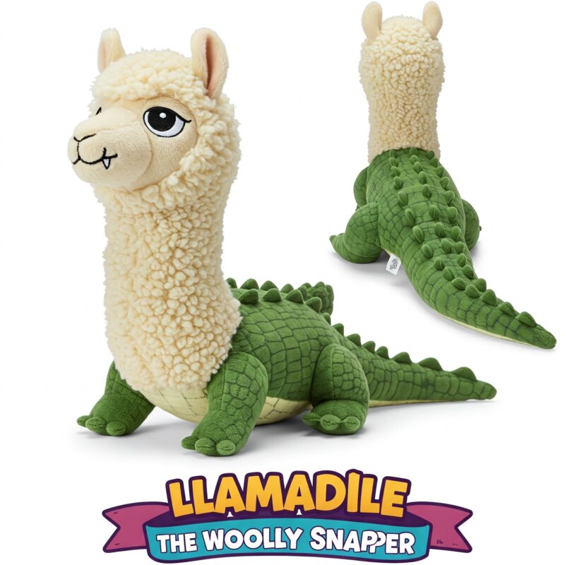 Llamadile the Woolly Snapper™ – A Bold Hybrid Plush | Abnomals™ Exclusive