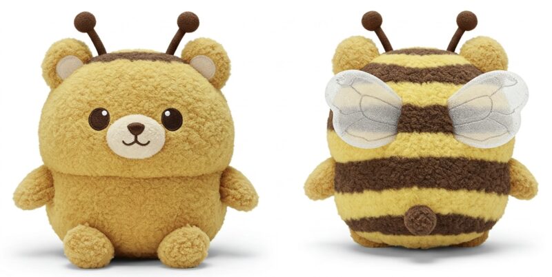 Bumbear the Honey Striker™ – A Bold Hybrid Plush | Abnomals™ Exclusive