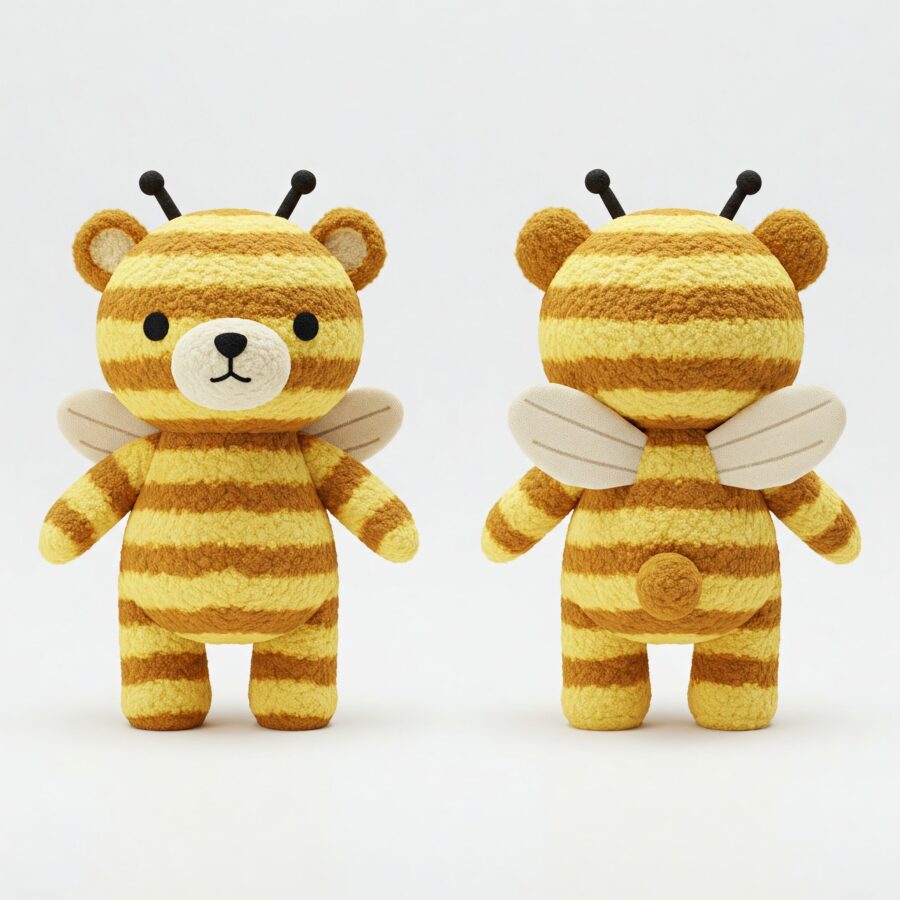 Bumbear the Honey Striker™ – A Bold Hybrid Plush | Abnomals™ Exclusive